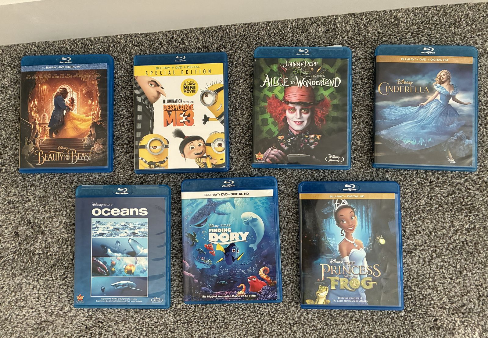 Disney Blu-Ray movies - $3/movie
