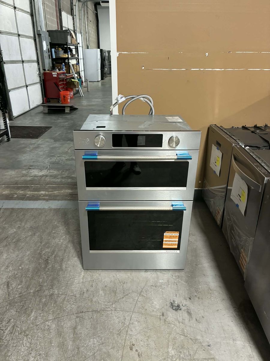 NEW KITCHENAID 30 INCH MICROWAVE WALL OVEN COMBO