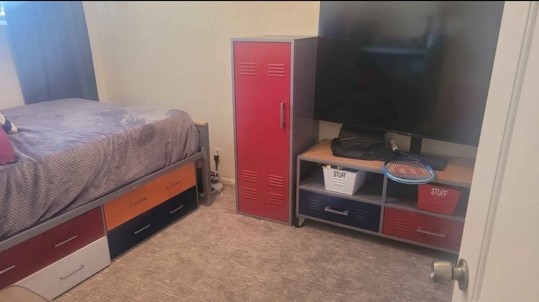 Locker Style bedroom set