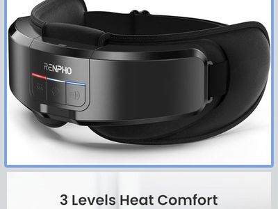 RENPHO Eyeris Shift Heated Eye Massager, Temple Massage for Relaxation and Eye Comfort