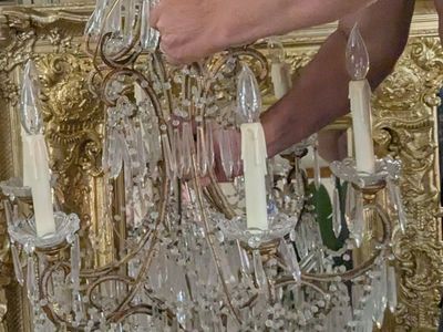 XX Large Simply Exquisite 19th Century Genova Antique Italian Super Nice Rare Crystal Chandelier