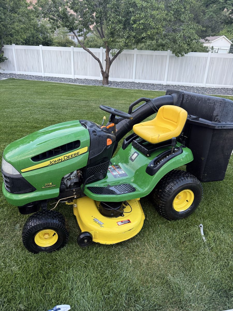 John Deere riding lawnmower
