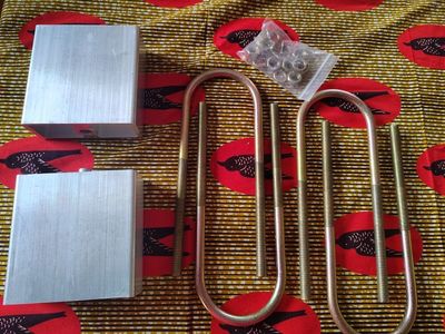 New Leaf Spring Lowering Block Kit 2" Inch Drop wi