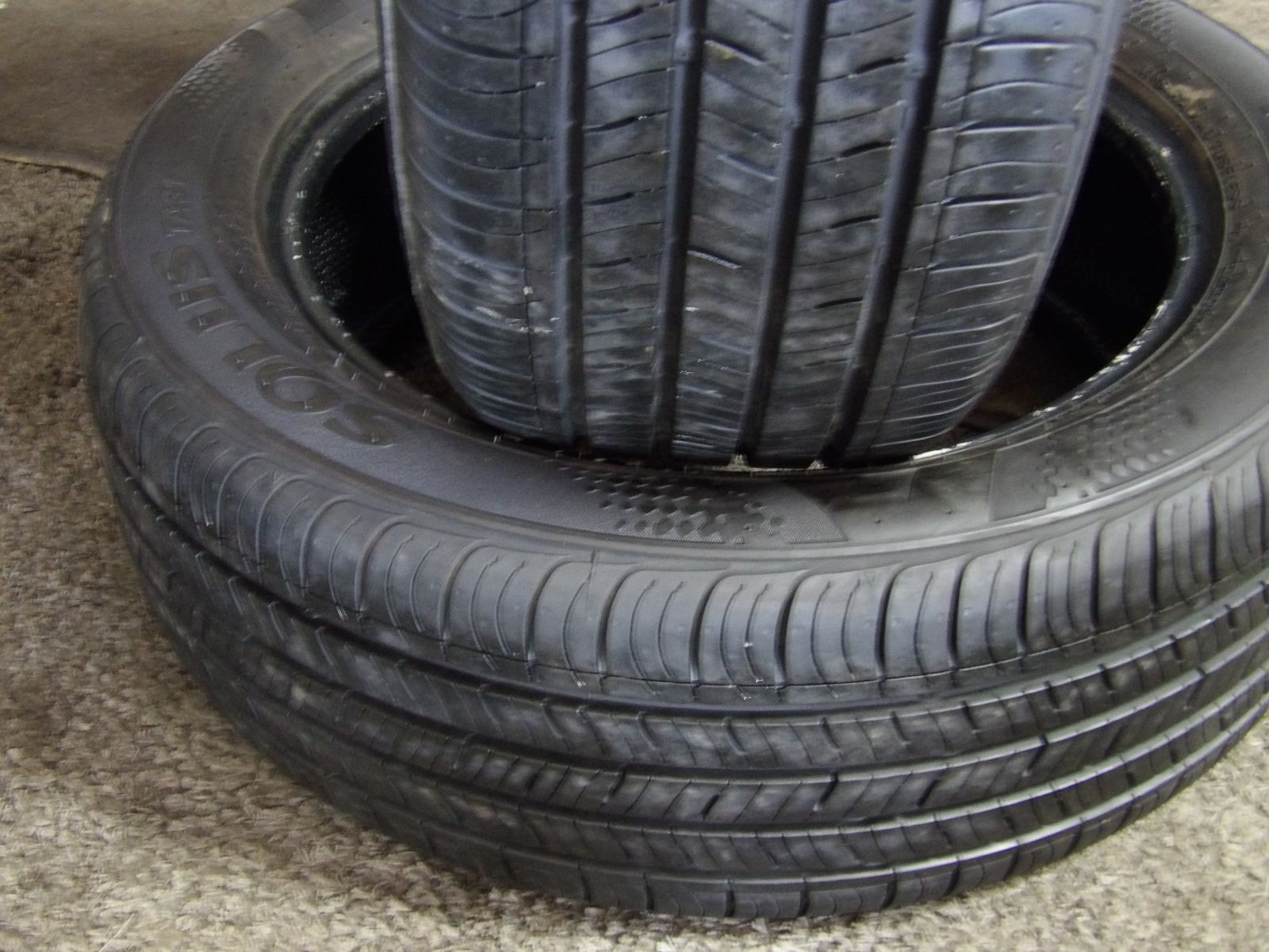 215/55r17 KUMHO SOLUS TA21 PAIR OF TWO USED TIRES
