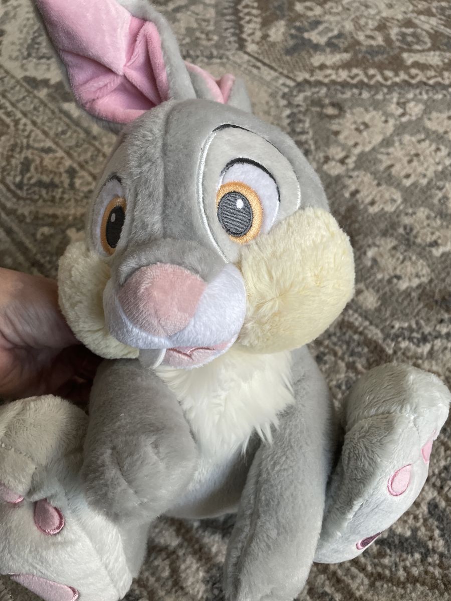 Disney Store Thumper RABBIT Plush Stuffed Animal 14” Disneys Bambi Character New