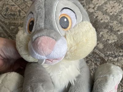 Disney Store Thumper RABBIT Plush Stuffed Animal 14” Disneys Bambi Character New