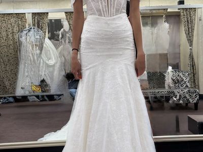 Off shoulder wedding dress