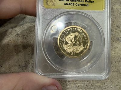 2009-S ANACS PR70 DCAM Native American Dollar - ANACS Certified Gold $1 Coin