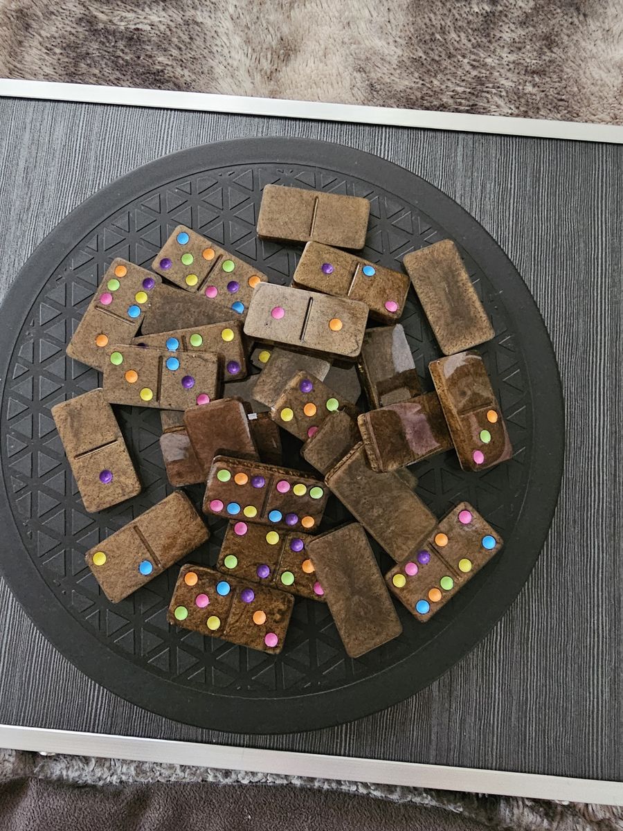 Handmade Resin Brownie themed Dominoes Set 