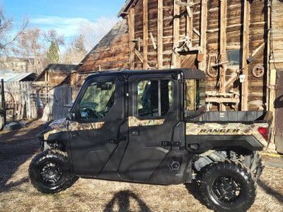 Polaris Ranger 1000 Premium UTV Side-by-Side - Camo, 5218.6 Miles, Fully Enclosed Cab