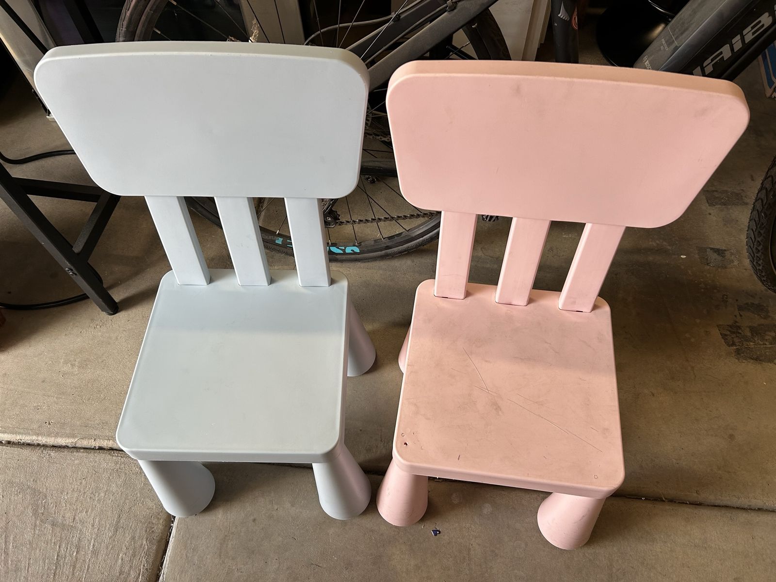 Buy the blue chair for $18 and take the pink one for FREE! IKEA Kids Chairs