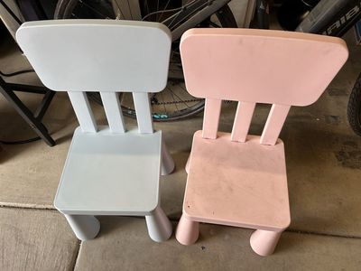 Buy the blue chair for $18 and take the pink one for FREE! IKEA Kids Chairs