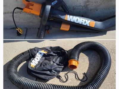**WORX LEAF BLOWER, VAC, MULCHER, & BAG**