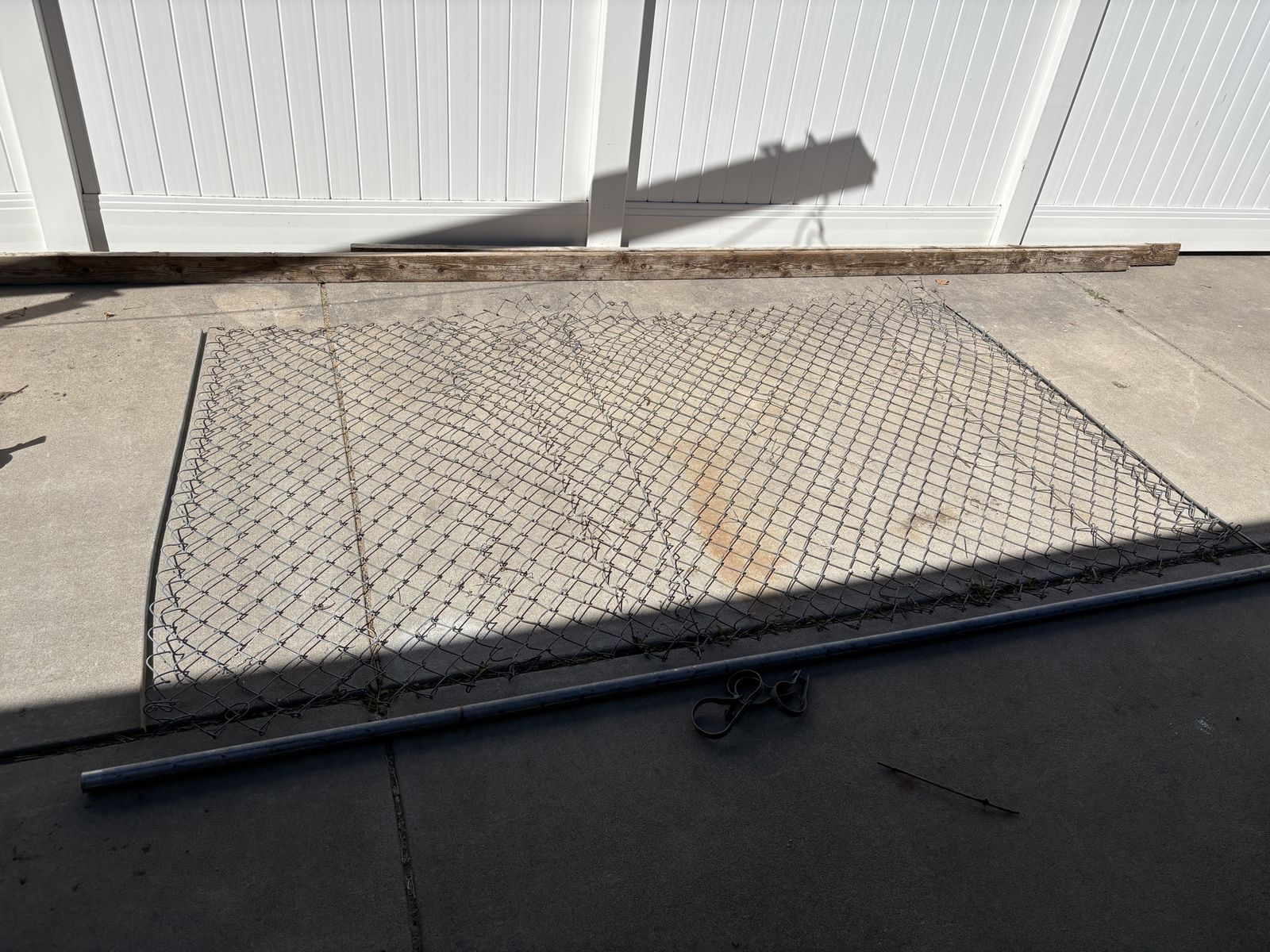 5' X 9' section of Chain-link Fence.