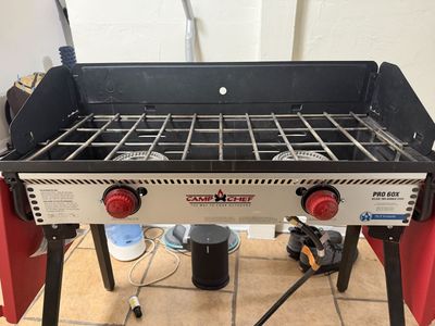 Dual Burner Camp Chef Stove $100