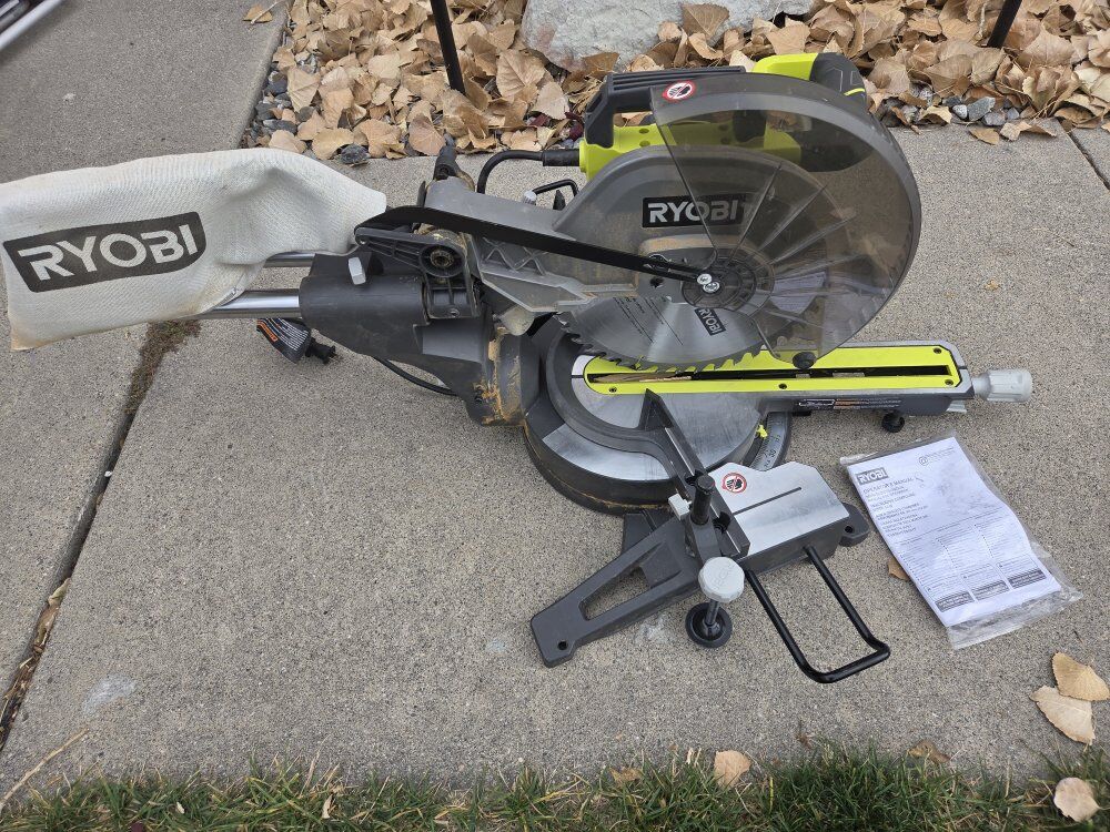 Ryobi 15 Amp 12" Corded Sliding Compound Meter Saw