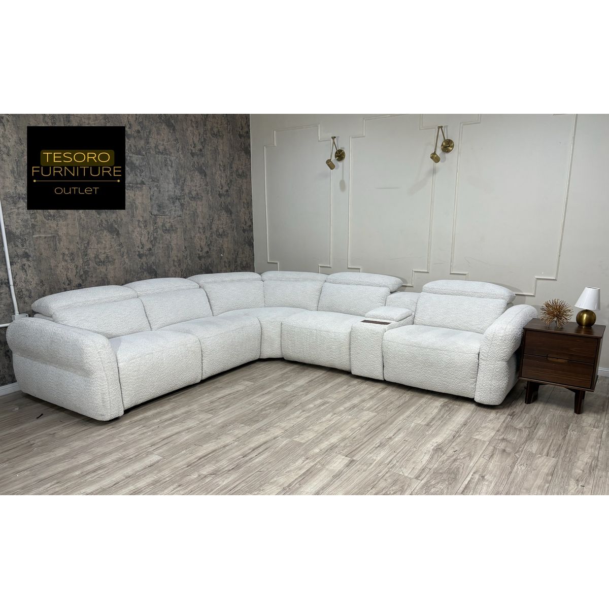 MODERN MONROE RECLINER SECTIONAL WE OFFER DELIVERY