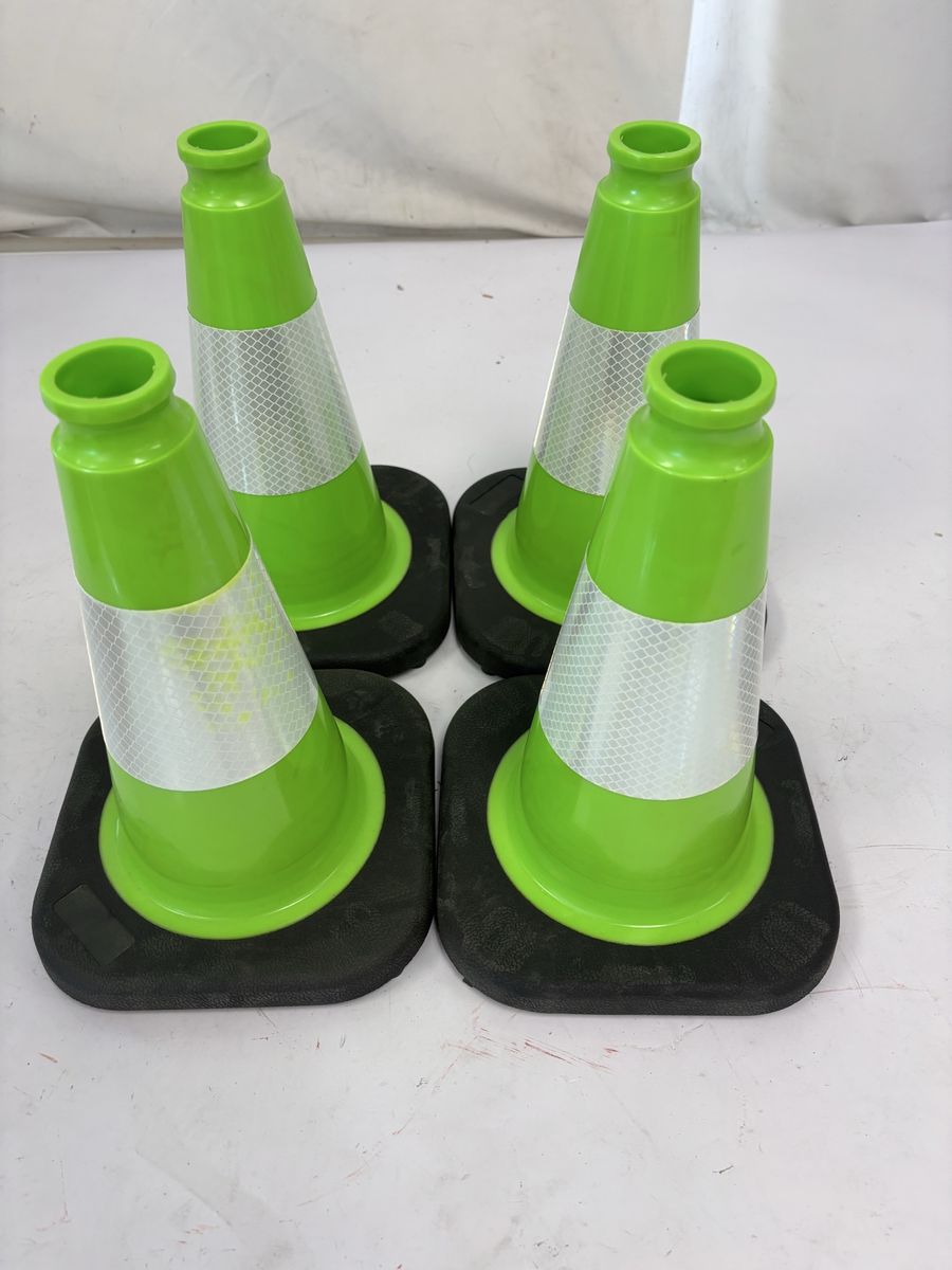 New Set of 4- 12 inch Safety Traffic Cones