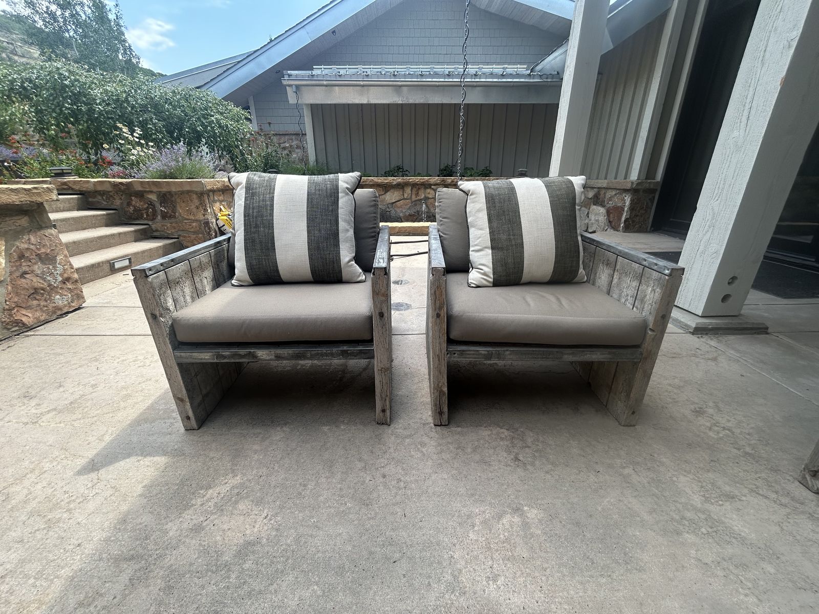 2 Sturdy Outdoor Patio Chairs