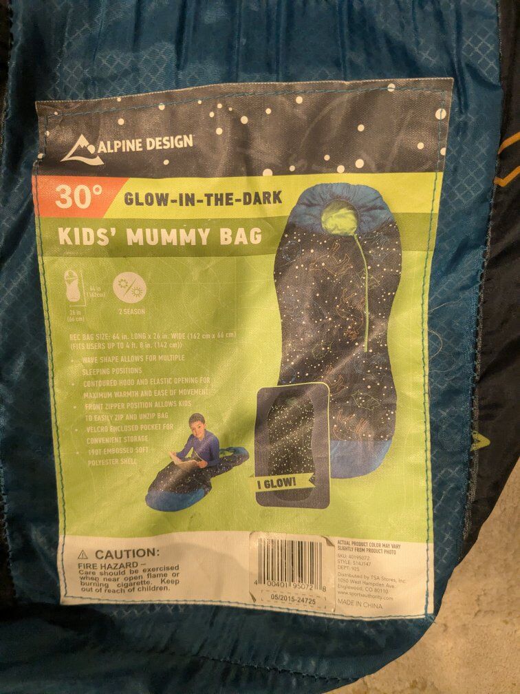 Kids 30 degree Sleeping Bag
