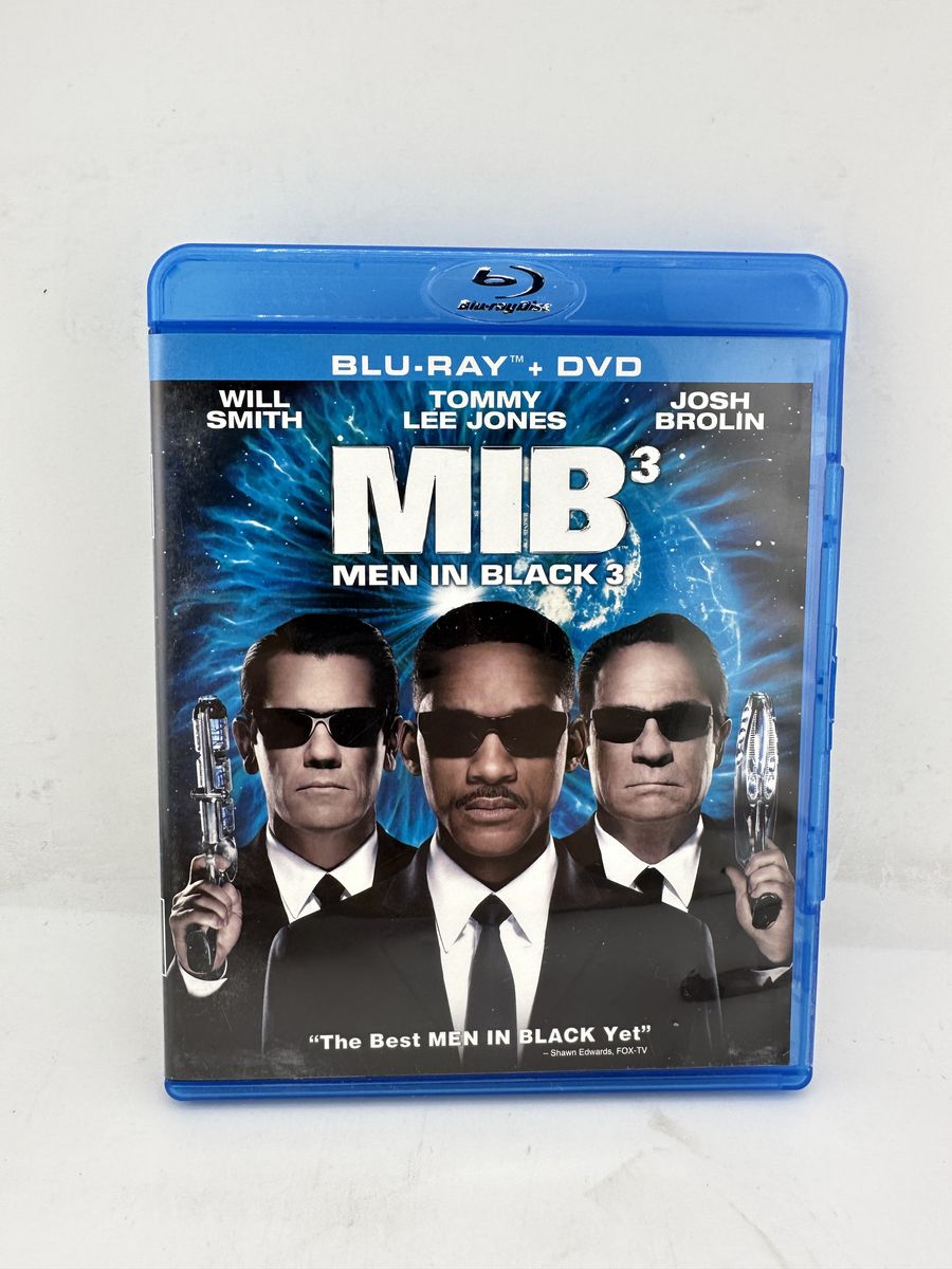 Men in Black 3 Blu-ray DVD Combo 2012 Will Smith Tommy Lee Jones Josh Brolin