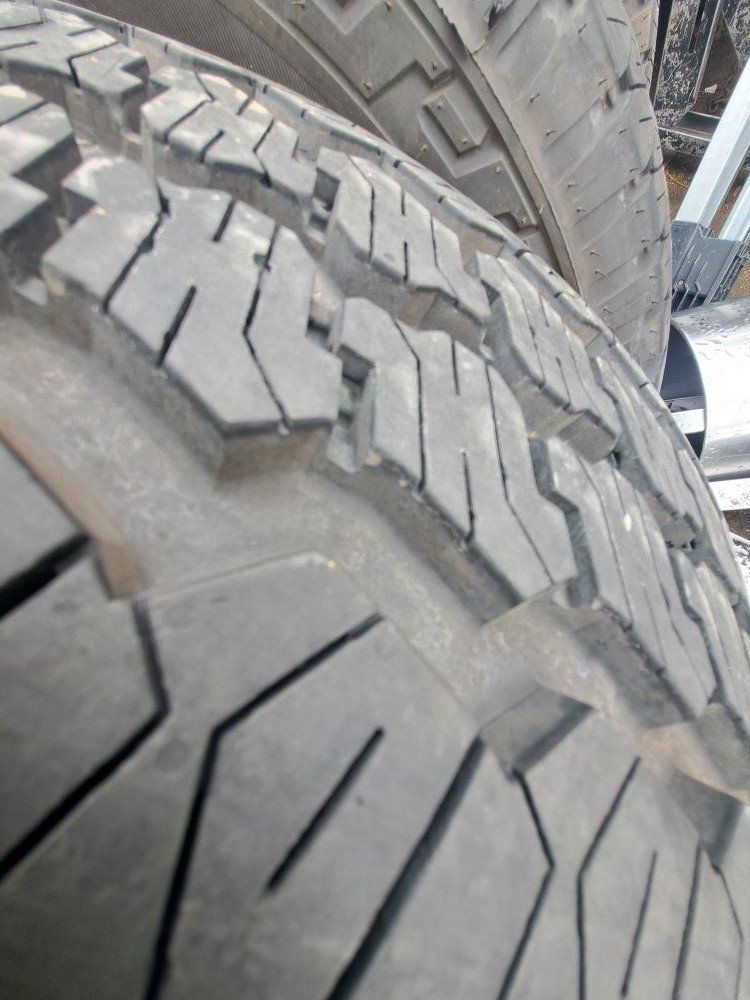 LT 275 70 18  Bridgestone  AT.  take offs.  load E