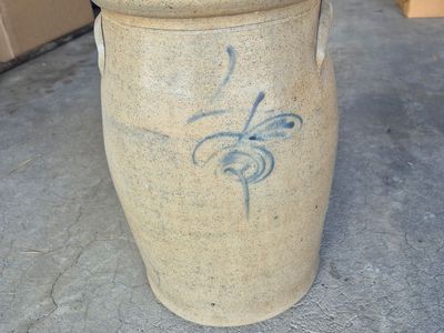 Vintage Red Wing salt glazed 4 gallon butter churn crock