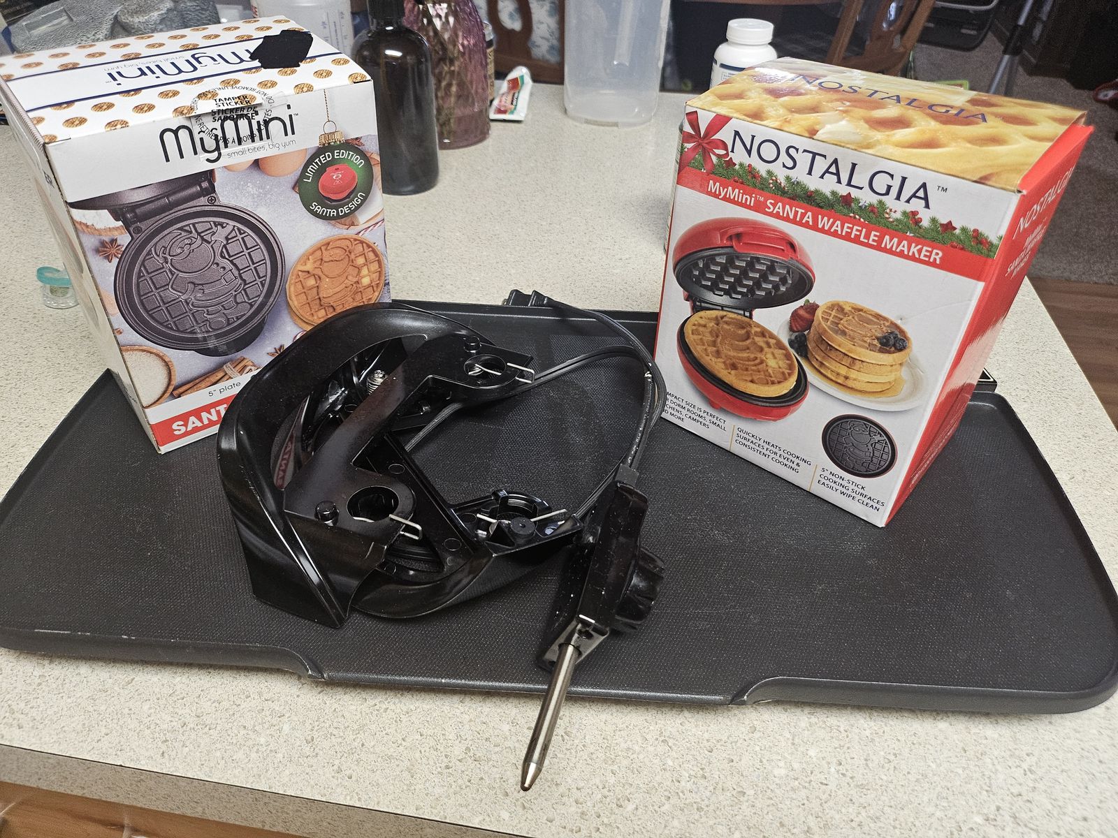 Electric skillet & 2 waffle makers