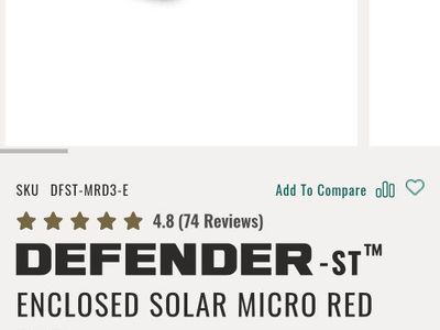 Vortex Defender-ST Enclosed Solar Micro Red Dot Sight