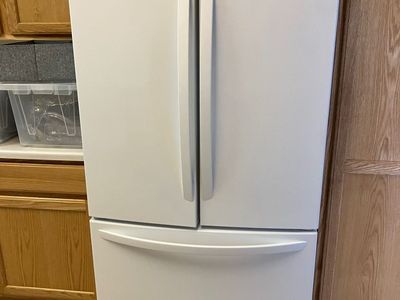 LG White French Door Refrigerator with Bottom Freezer - Excellent Condition