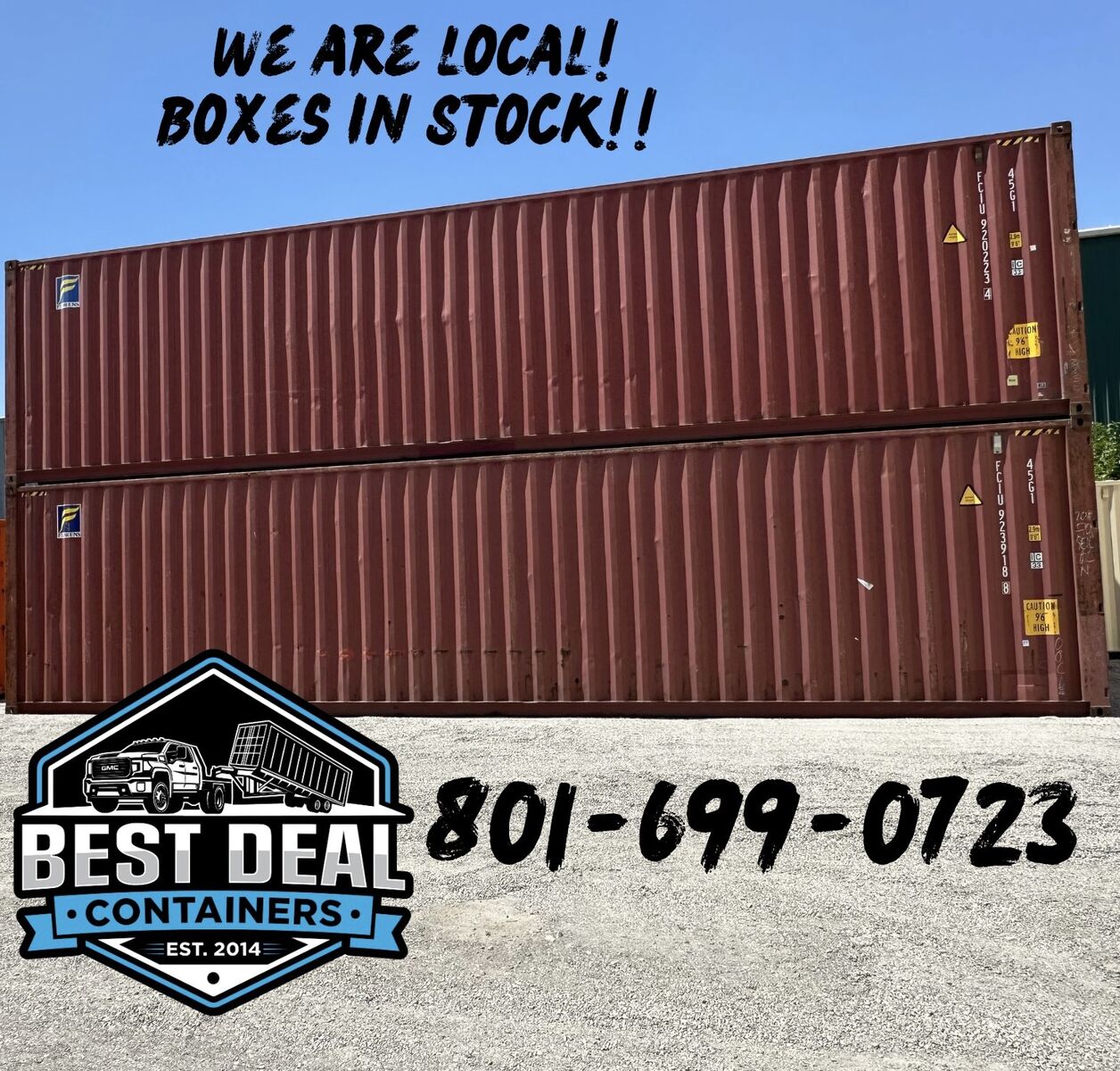 40' HC USED SHIPPING CONTAINERS