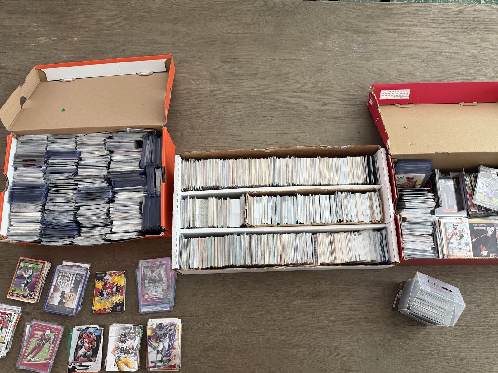 Huge Sports Card Collection – 6,000+ Cards – NFL, MLB, Rookies, Autos, Numbered & More