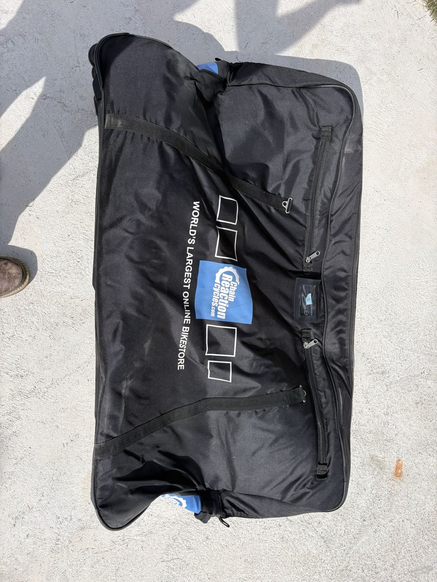 Soft sided bike travel bag