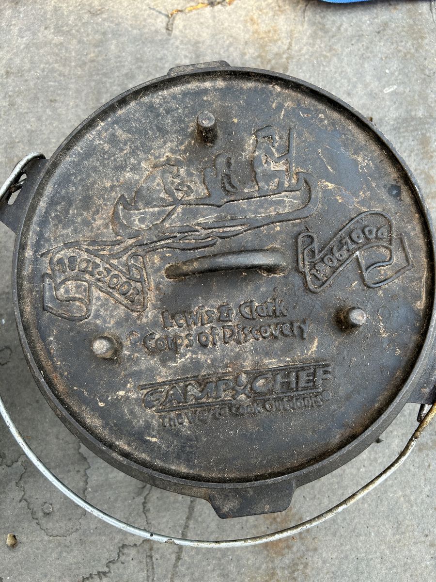 Camp Chef Lewis & Clark Corps of Discovery Cast Iron Dutch Oven Pot