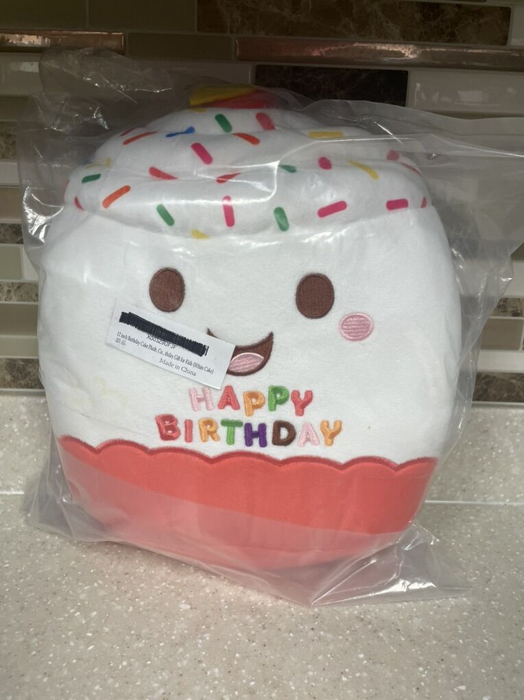 Squishmallows Birthday Cake Plush Toy