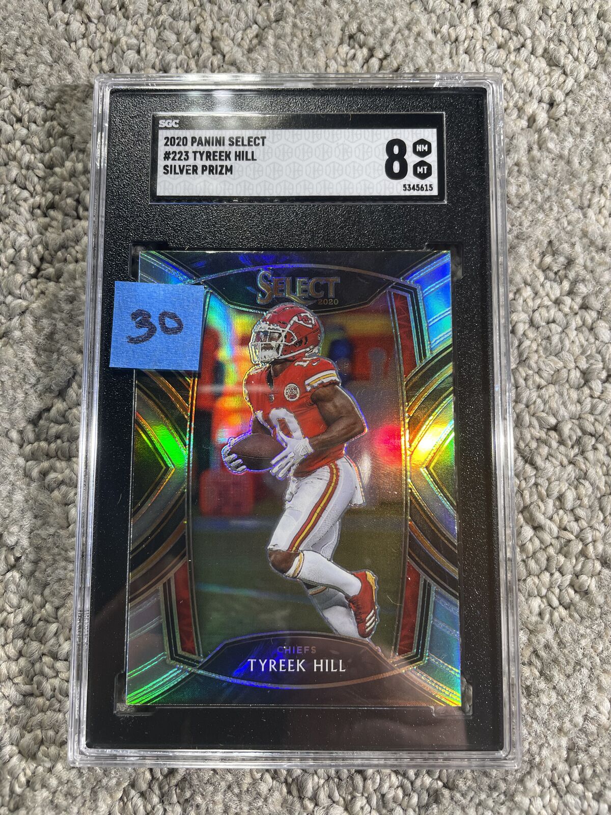 Tyreek Hill Kansas City Chiefs graded slabs
