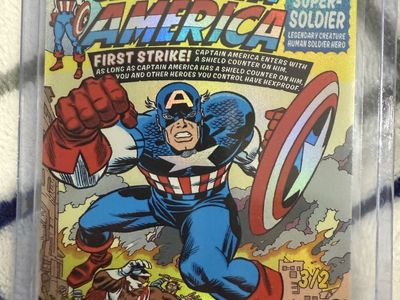 Captain America, Super-Soldier (Borderless) (0387) 387 Mythic Foil