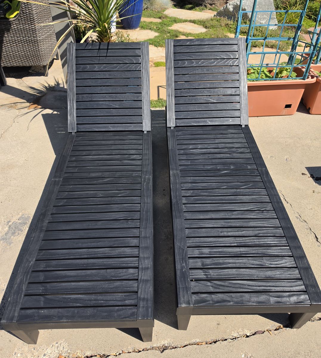 New Costway Chaise Longe Chairs Set of 2