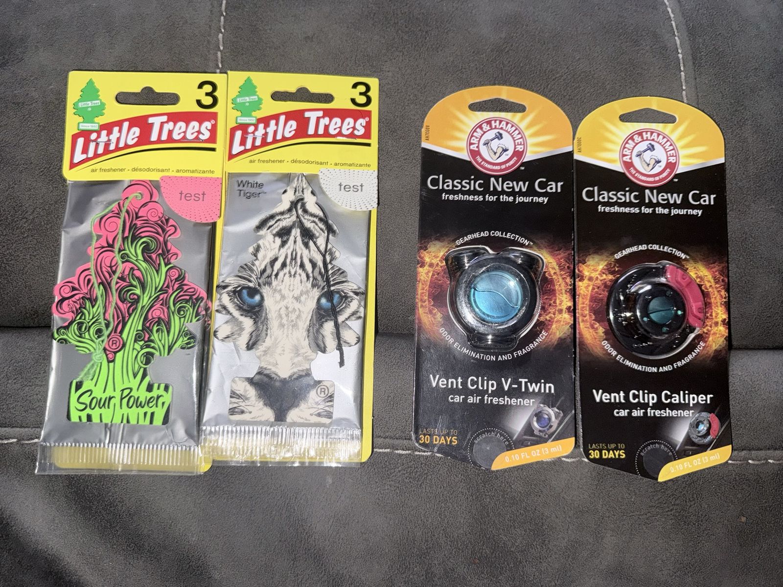 Little Trees Air Fresheners & Arm & Hammer Vent Clip Car Air Fresheners - New Car Scent