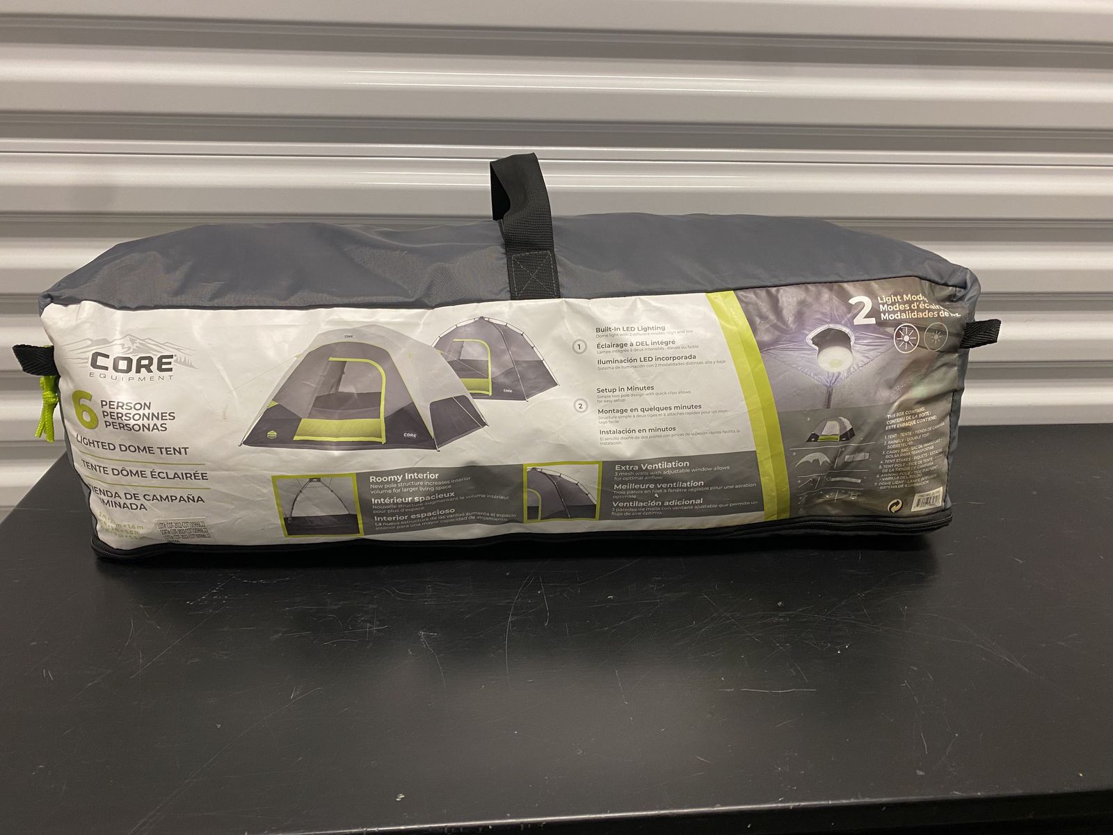 CORE 6-person tent with lighting