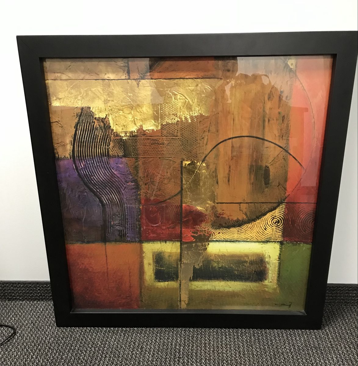 DeRosier "Radiance II" Giclée on Canvas Abstract Art Print, Signed & Numbered 950, 2006