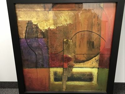 DeRosier "Radiance II" Giclée on Canvas Abstract Art Print, Signed & Numbered 950, 2006