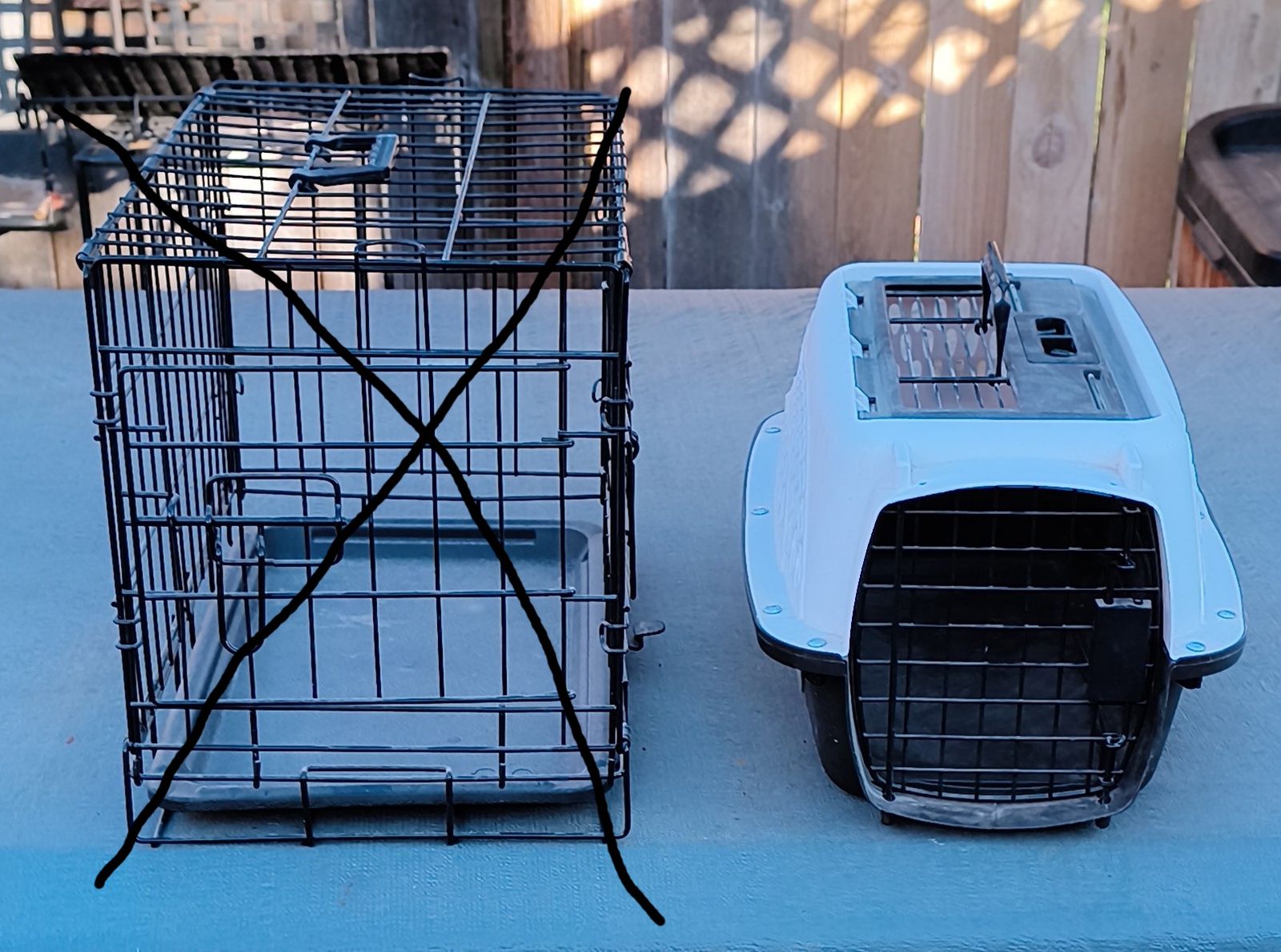 Small Pet Carrier One Wire One Regular Sold EACH Both Nice No Damage
