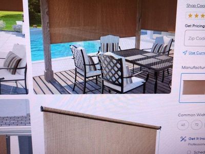 Collarbone Cordless Sun Shade Brown Mesh Wand