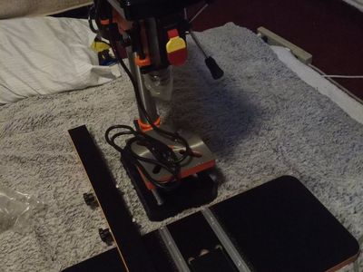 WEN 4214 12-Inch Variable Speed Drill Press with Laser & Worklight, New, Black/Orange
