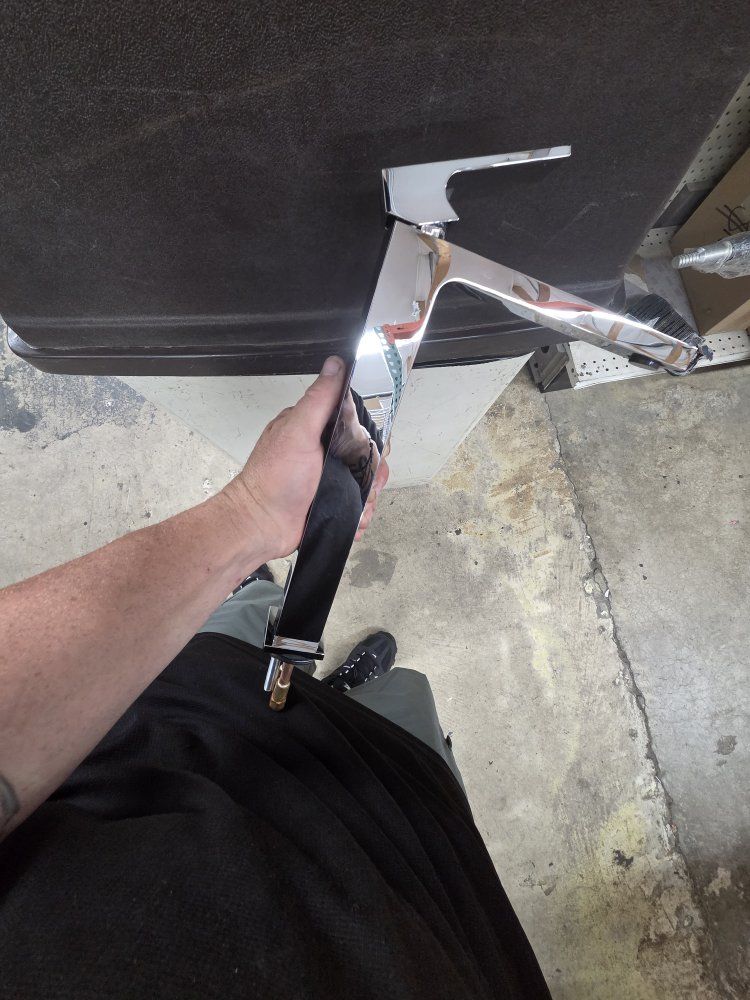 polished chrome faucet