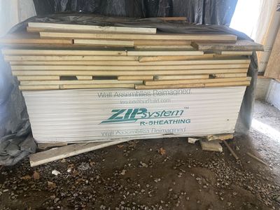 40% off Zip Waterproof Structural Insulated Wall Sheathing - House Wrap + OSB + Insulation - R9 4'x8' sheets - Exterior Walls