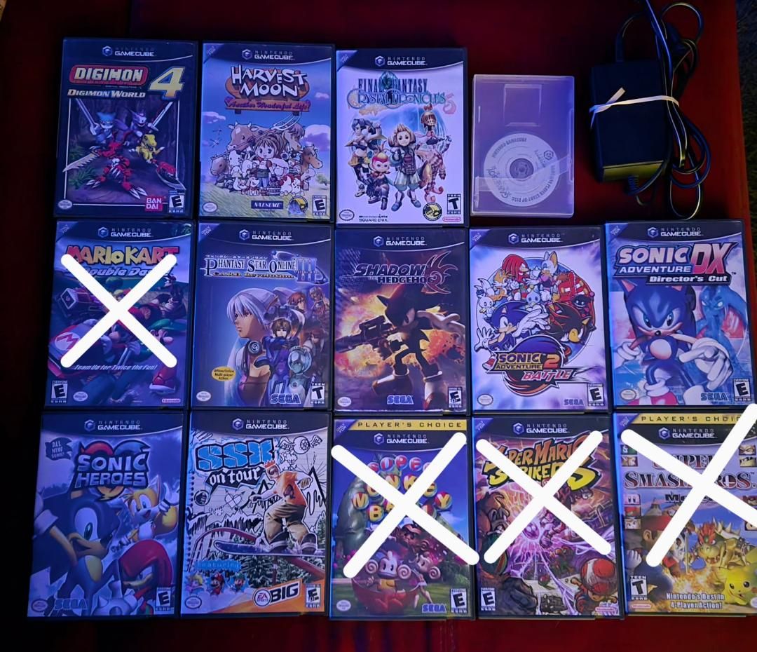 Nintendo Gamecube game bundle including Zelda Wind Waker! trades considered!