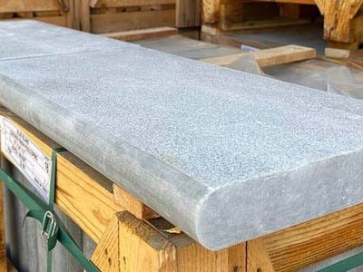 Blue Island Marble Bullnose Pool Coping 12" x 24" x 1.25" – $30.39 Each