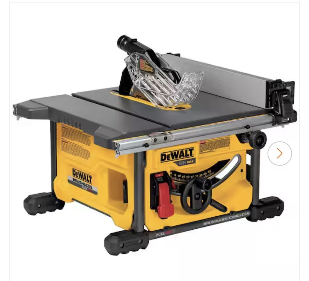 New Dewalt 60v Cordless Table Saw 8 1/4 Inch